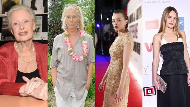 Kobiety z obsady filmu "Lalka" na zdjęciu: Maja Komorowska, Krystyna Janda, Magdalena Cielecka i Julia Kijowska.