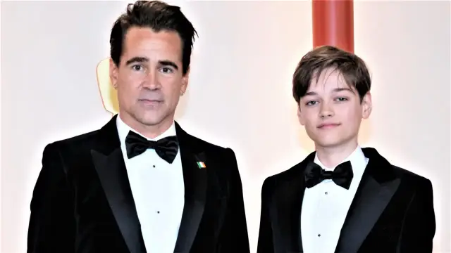 Colin Farrell z synem Henrym Tadeuszem. Mimo choroby, którą przeszedł, wygląda na szczęśliwego.