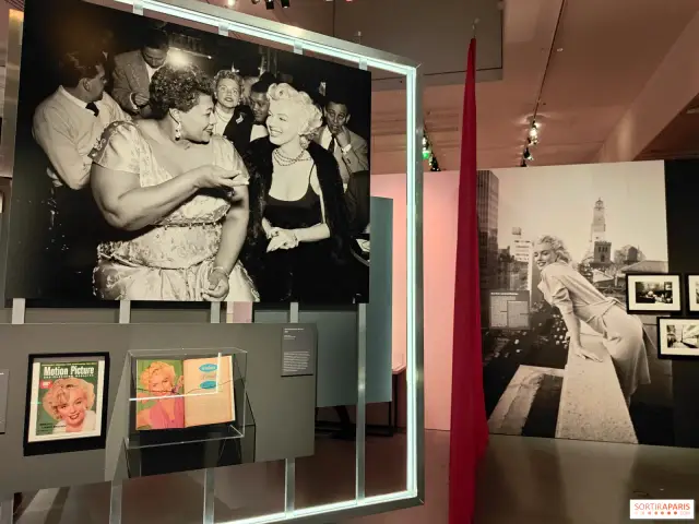 Wystawa poświęcona Marilyn Monroe i jej filmom. Ikona kina w towarzystwie Elli Fitzgerald.