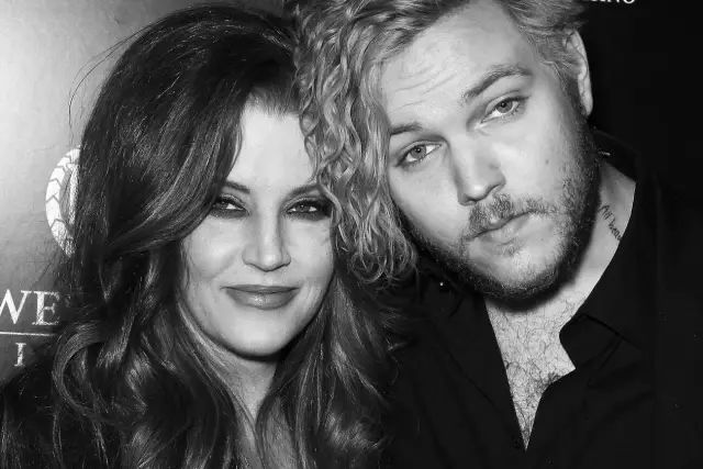 Lisa Marie Presley z mężem.