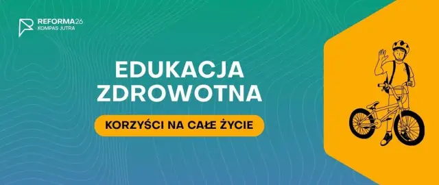 Edukacja zdrowotna to klucz do długiego i aktywnego życia. Dziecko na rowerze symbolizuje radość z ruchu i zdrowe nawyki.