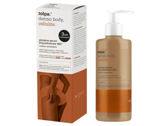 Globalne serum antycellulitowe Tołpa dermo body, cellulite. Zmniejsza obwód ramion o 3 cm.