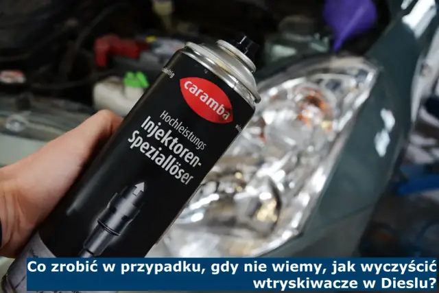 Puszka preparatu do czyszczenia wtryskiwaczy diesla w dłoni. Dowiedz się, jak wyczyścić wtryskiwacze diesla, gdy nie wiesz jak to zrobić.