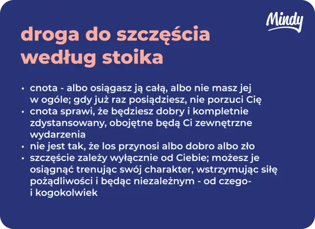 Droga do szczęścia według stoika: cnota, dystans do wydarzeń i niezależność. Stoicyzm co to? To droga do wewnętrznego spokoju.