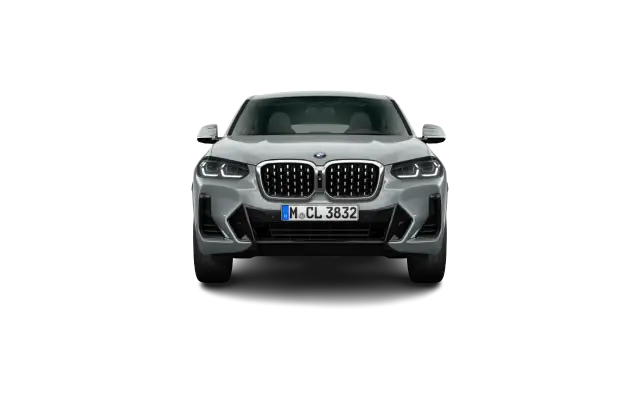 Szare BMW X4 z charakterystycznym grillem i ostrymi światłami. Sprawdź aktualną bmw x4 cena i konfigurację.