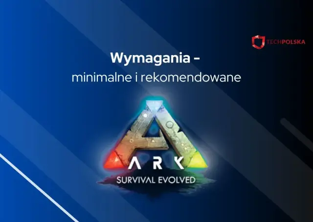 Logo gry ARK: Survival Evolved z napisem "Wymagania - minimalne i rekomendowane". Sprawdź, czy Twój komputer spełnia wymagania ARK Survival Evolved.