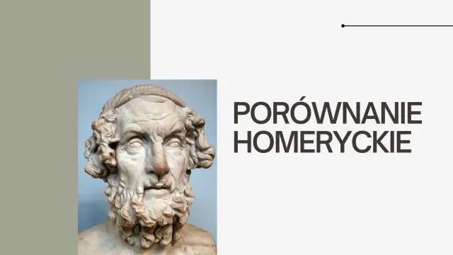 Popiersie Homera, symbolizujące cechy eposu homeryckiego.