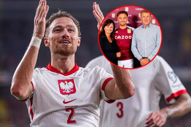 Piłkarz reprezentacji Polski z rodziną. Jego mata wzrostowa pokazuje, jak bardzo się rozwinął.