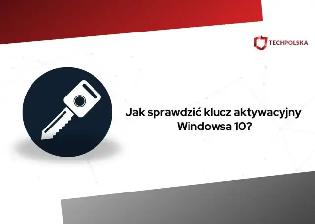 Ikona klucza symbolizuje sposób na sprawdzenie klucza aktywacyjnego Windowsa 10.