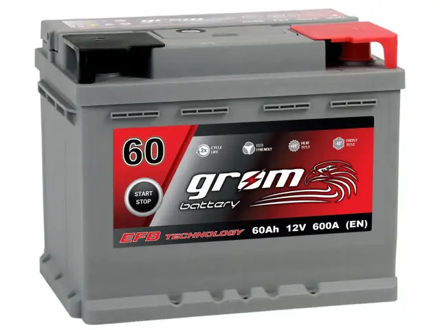 Akumulator Gram 60Ah 12V 600A EFB. Producent Gram oferuje niezawodne rozwiązania dla Twojego pojazdu.