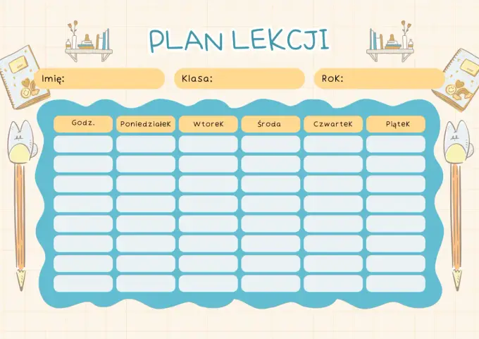 Plan lekcji w 6 klasie - Jakie przedmioty i co musisz wiedzieć?