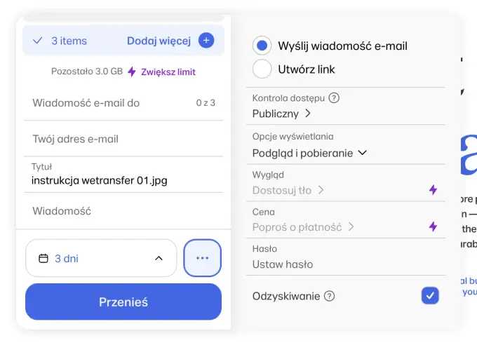 Darmowy WeTransfer - Jak działa dziś? Limity i porady