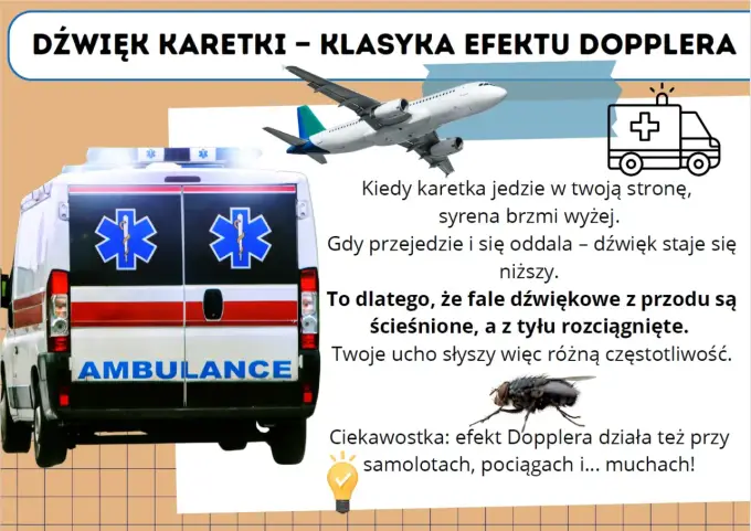 Efekt Dopplera w praktyce - syrena, gwiazdy i radar