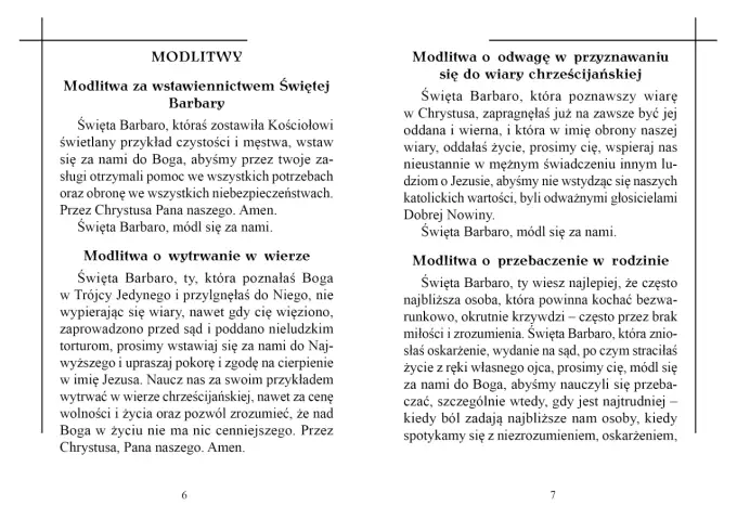 Modlitwa do św. Barbary: Teksty, patronat i pomoc w trudnych chwilach