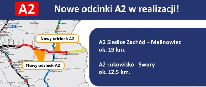 A2 Siedlce - Biała Podlaska - Jak wygląda trasa i gdzie są węzły?