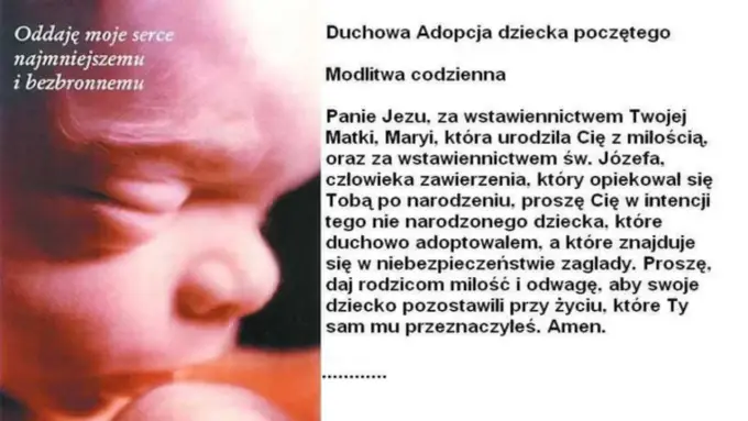 Modlitwa za dziecko poczęte - jak wygląda duchowa adopcja