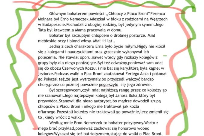 Nemeczek - charakterystyka. Jak opisać bohatera z Placu Broni?