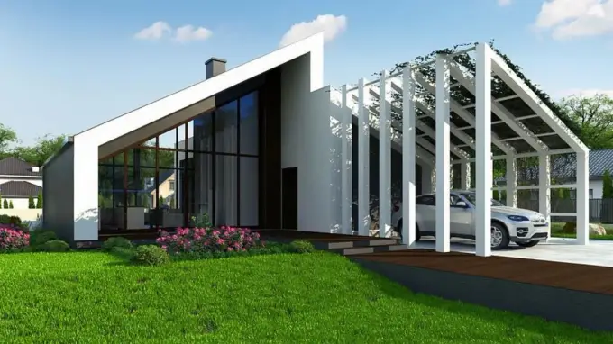 Dom parterowy z dużymi oknami - projekty i inspiracje | Przestronne wnętrza