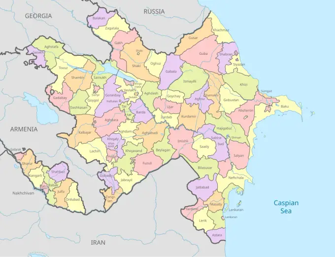 Azerbejdżan graniczy z: sprawdź listę sąsiadów