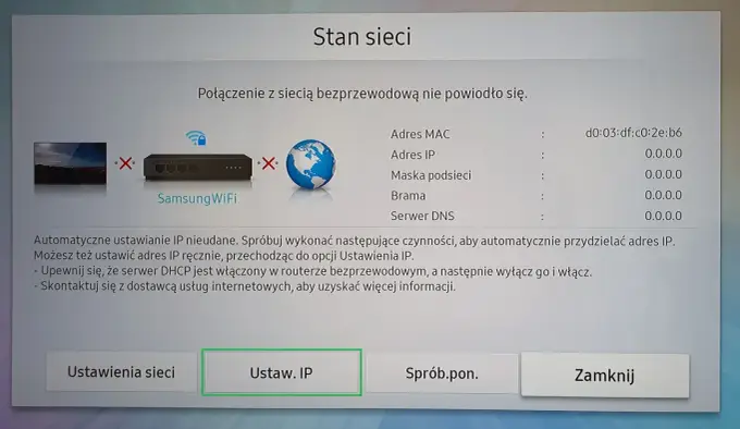 Jak połączyć telewizor Samsung z internetem - Wi-Fi czy kabel LAN?