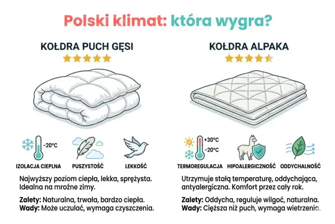 Jak wybrać kołdrę - Puch, wełna czy syntetyk? Wybierz idealny model