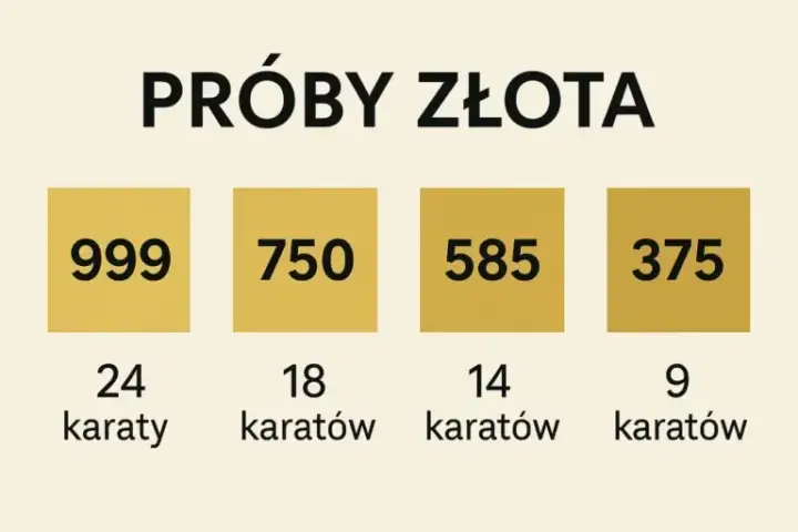 Złoto próby 583: Ile karatów ma? Sekret 14K i porównanie z 585