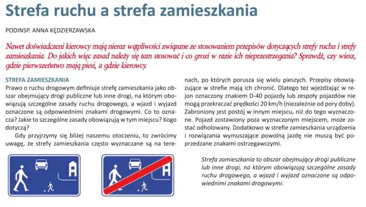 Strefa zamieszkania - Jak uniknąć mandatu i jeździć bezpiecznie?