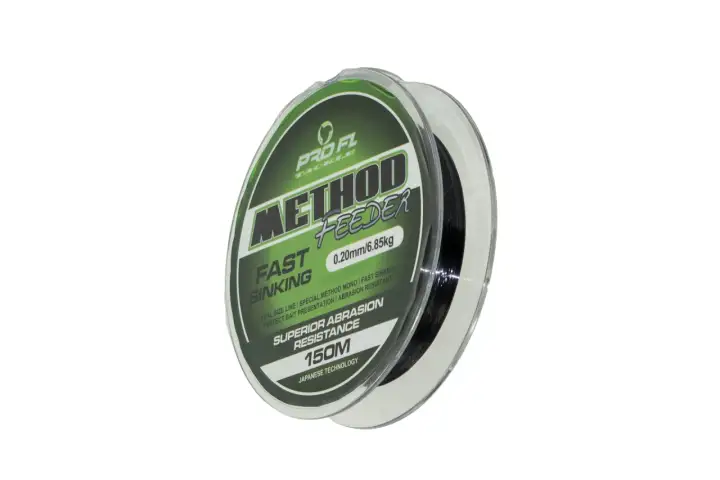 Nawój żyłki Pro FL Method Feeder 0.20mm, 6.85kg. Szybko tonąca, odporna na przetarcia – najlepsza żyłka do method feeder.