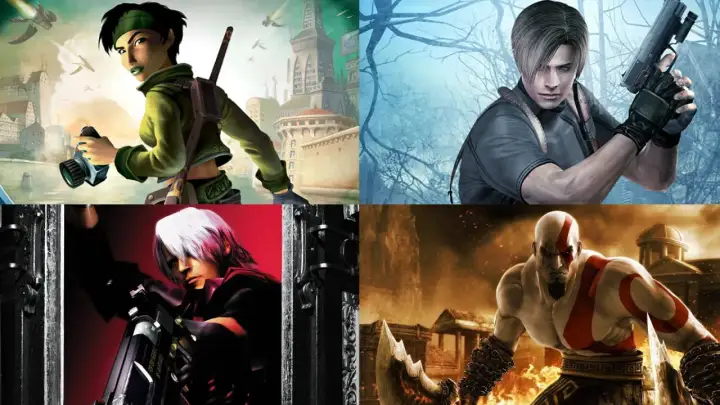 Kratos, Leon Kennedy, Dante i Jade - bohaterowie najlepszych gier na PS2.