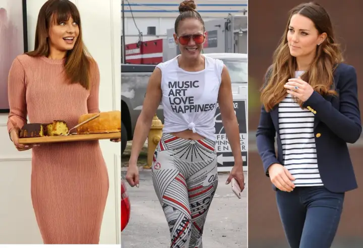 Anna Lewandowska z ciastem, Jennifer Lopez w sportowym stroju i Kate Middleton w marynarce – poznaj sekrety diety aktorek przed wyjściem na czerwony dywan.