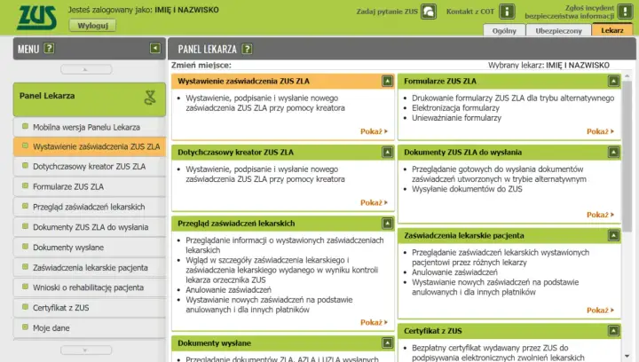 Panel lekarza ZUS: wystawianie zaświadczeń, formularze, przegląd zwolnień lekarskich. Dowiedz się, ile dni wstecz można wystawić zwolnienie lekarskie.