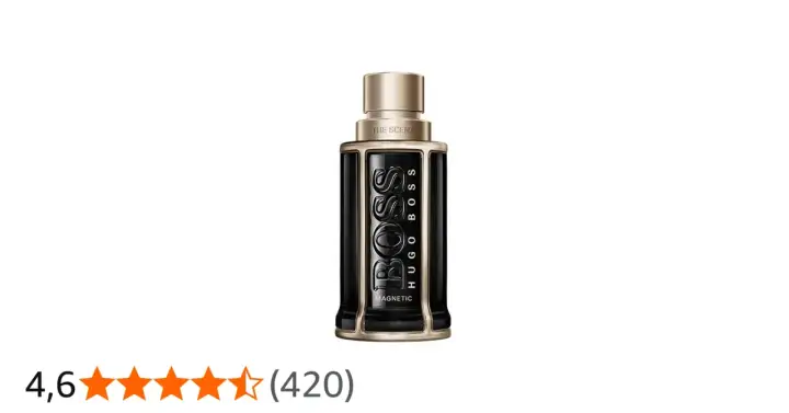 Elegancka butelka perfum Hugo Boss The Scent Magnetic, przyciągająca jak magnes.