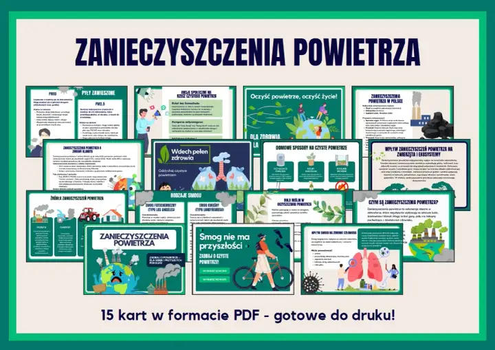 Zanieczyszczenia powietrza: pyły, smog, ich źródła, wpływ na zdrowie, zwierzęta i ekosystemy. Jak dbać o czyste powietrze.
