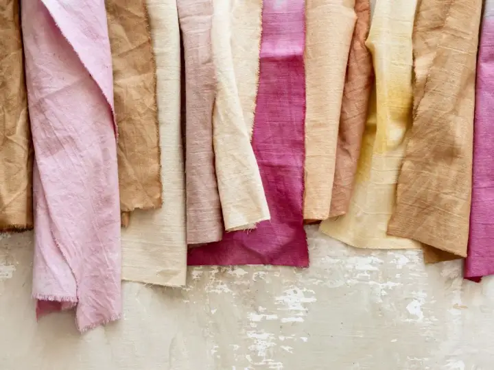 Różne odcienie tkanin, od pudrowego różu po beż i fuksję. Czy to wiskoza czy bawełna, każdy materiał ma swój niepowtarzalny urok.