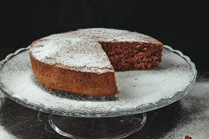 Torta senza farina e lievito al cioccolato e mandorle