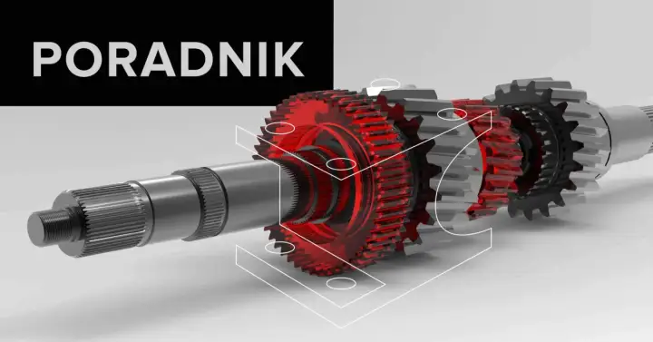 Poradnik z wykorzystaniem IronCAD do wizualizacji mechanizmu zębatek.