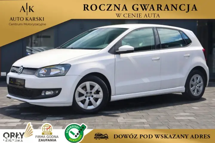 Biały Volkswagen Polo, idealny do miasta. Sprawdź atrakcyjne ceny używanych modeli z roczną gwarancją.