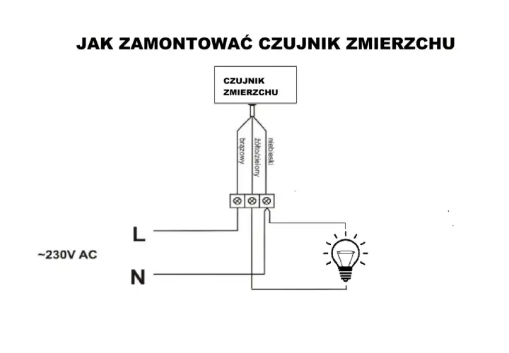 Jak podłączyć czujnik zmierzchowy? Schemat i test działania