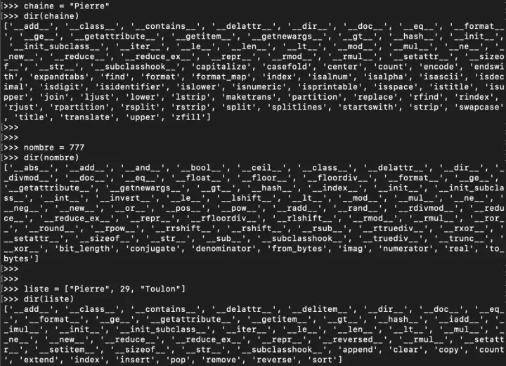 Code Python montrant comment transformer une chaîne de caractère en liste.