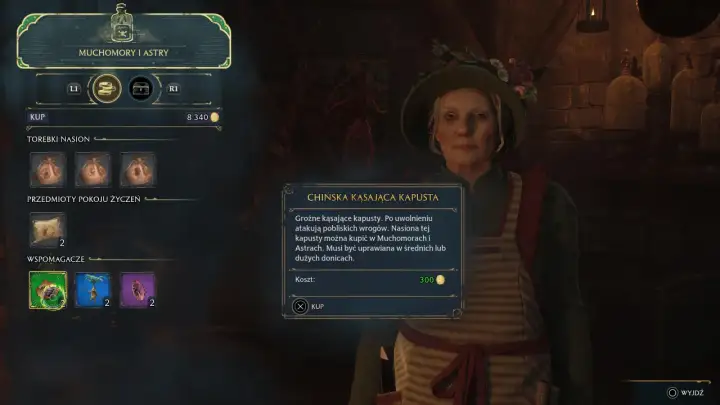 W grze Hogwarts Legacy kupujesz nasiona ślazu, by potem je hodować.
