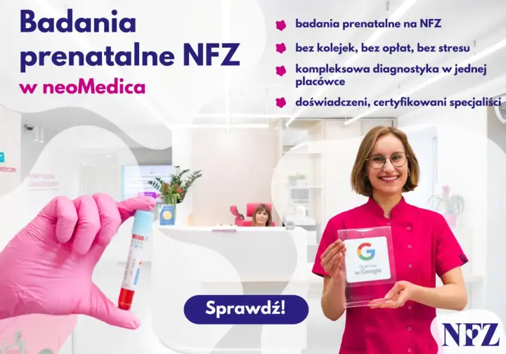 Badania prenatalne w Warszawie na NFZ w neoMedica. Szybko, bez kolejek i opłat. Sprawdź!
