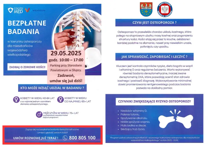 Bezpłatne badanie osteoporozy: Gdzie i jak je wykonać?