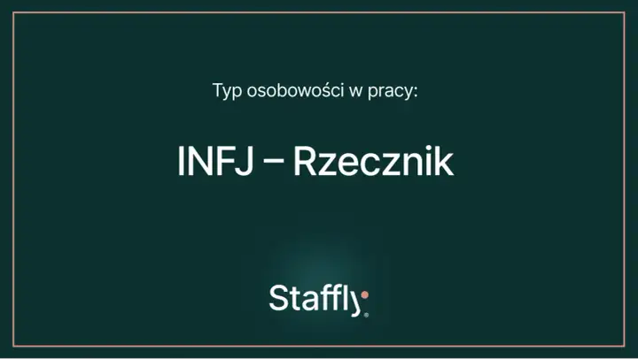Typ osobowości w pracy: INFJ – Rzecznik. Logo Staffly.