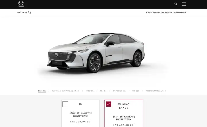 Nowa Mazda 6 - Ile kosztuje elektryczna Mazda6e? Sprawdź ceny i zasięg