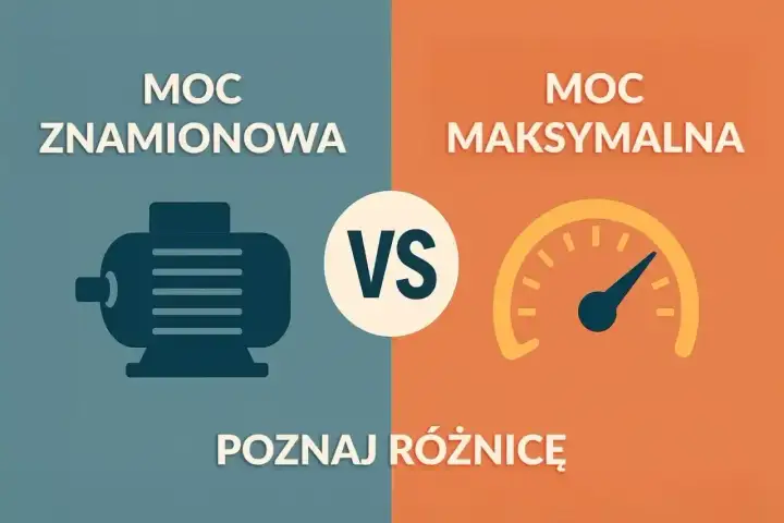 Porównanie: moc znamionowa silnika z ikoną vs. moc maksymalna z licznikiem. Poznaj różnicę!