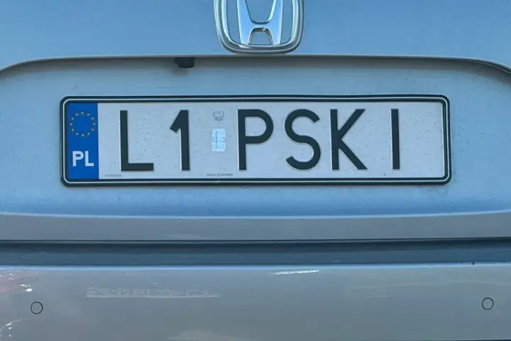 Indywidualne tablice rejestracyjne motocykl: L1 PSKI.