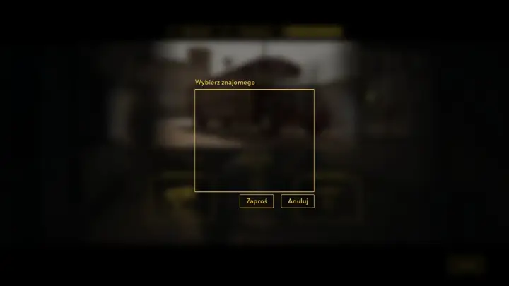 Okno gry "A Way Out" z opcją wyboru znajomego do wspólnej gry.
