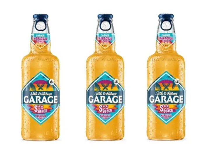Trzy butelki piwa Garage o smaku marakui z chili. Idealne na letnie wieczory w garażu.