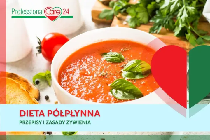 Aksamitny pomidorowy krem z bazylią, idealny na dietę półpłynną. Przepisy i zasady żywienia.