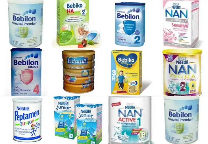 Ranking mlek modyfikowanych: Bebilon Nenatal Premium, Bebiko HA 2, Bebilon Junior, Enfamil Premium, NAN EXPERT Sensitive, NAN ProHA 2, NAN ACTIVE 1.